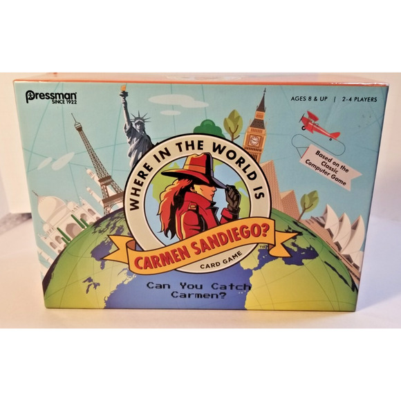 Where in the World is Carmen Sandiego? Card Game Unplayed Opened Complete - Picture 1 of 10